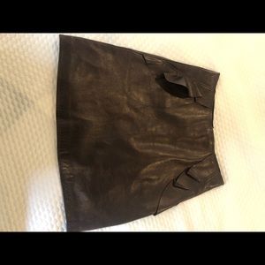 Brand new with tag SANDRO brown leather skirt